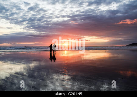 Woolacombe Beach in der englischen Grafschaft North Devon, UK. Stockfoto