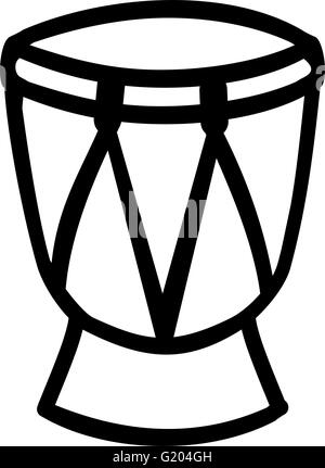 Conga-Trommel-Symbol Stock Vektor