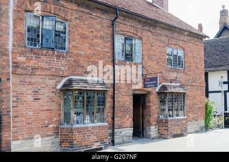 Shakespeare-Souvenirladen in Henley Street, Stratford-upon-Avon Stockfoto