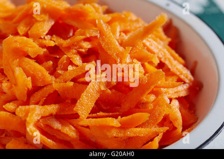 Geriebenen Karotten Stockfoto