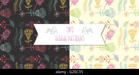 nahtlose Blumenmuster Stock Vektor