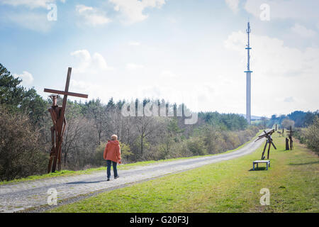 Point Alpha Deutschland. Dies ist die Website der einmalige Grenze zwischen West- und Ostdeutschland, wenn das Land geteilt war. Es ist n Stockfoto