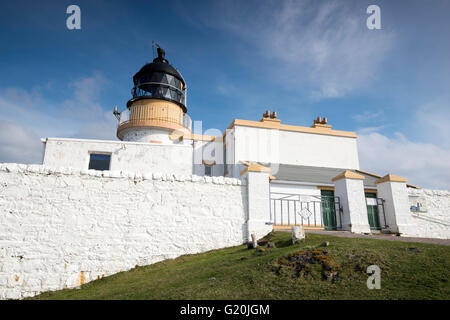 Stoner Head Leuchtturm, Sutherland Schottland, Vereinigtes Königreich Stockfoto