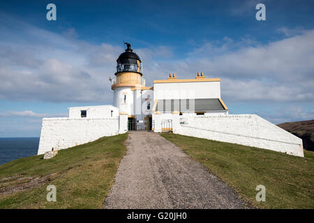 Stoner Head Leuchtturm, Sutherland Schottland, Vereinigtes Königreich Stockfoto