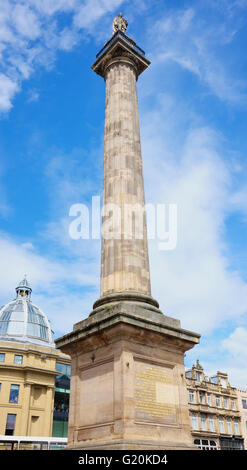 Greys Monument, Newcastle, England. Stockfoto