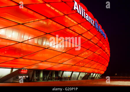 Allianz Arena in München Stockfoto