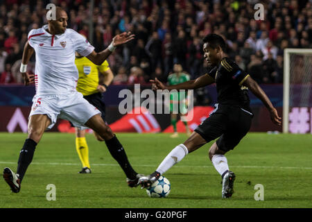 XX während der Gruppe D der UEFA Champions League-Fußball-match zwischen Sevilla FC und Juventus Turin im Estadio Ramon Sanchez Pizjuan in Sevilla, Spanien, 8. Dezember 2015 Stockfoto