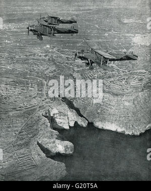 Fairey Albacore Doppeldecker-Torpedobomber, WWII Stockfoto