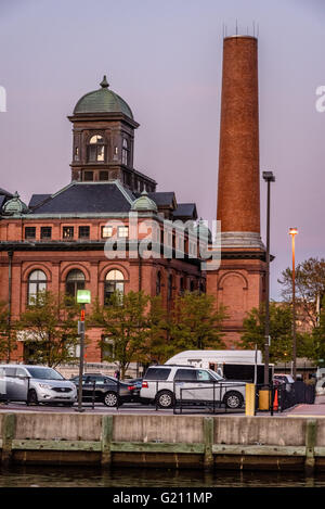 Östliche Allee Pumping Station, Stadtmuseum Werke Baltimore Inner Harbor, Baltimore, MD Stockfoto