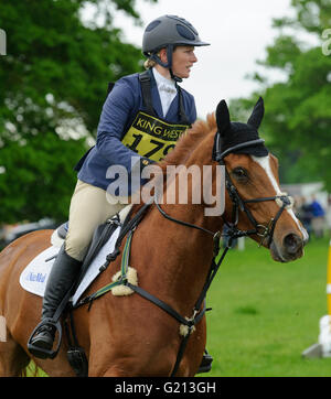 Rockingham Castle, Northamptonshire, UK. 21. Mai 2016. Zara Tindall - Rockingham Castle International Horse Trials, Samstag, 21. Mai 2016 Credit: Nico Morgan/Alamy Live-Nachrichten Stockfoto