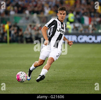 Rom, Italien. 21. Mai 2016. Paulo Dyabala während der Coppa Italia Finale Fußball match zwischen Juventus Turin und AC Mailand im Olympiastadion. Juventus gewann 1-0. © Ciro De Luca/Pacific Press/Alamy Live-Nachrichten Stockfoto