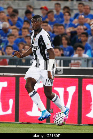 Rom, Italien. 21. Mai 2016. Paul Pogba während der Coppa Italia Finale Fußball match zwischen Juventus Turin und AC Mailand im Olympiastadion. Juventus gewann 1-0. © Ciro De Luca/Pacific Press/Alamy Live-Nachrichten Stockfoto