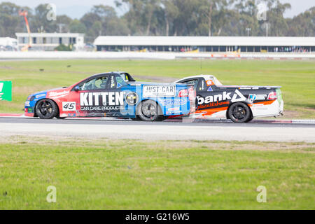 Melbourne, Australien. 22. Mai 2016. V8-Ute Rennserie Winton Raceway. Bildnachweis: David Hewison/Alamy Live-Nachrichten Stockfoto