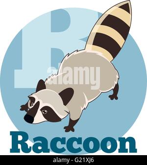 ABC-Cartoon-Raccoon2 Stock Vektor