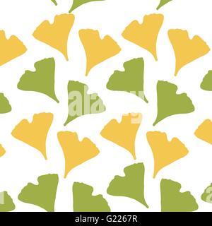 Ginkgo Biloba Muster. Stock Vektor