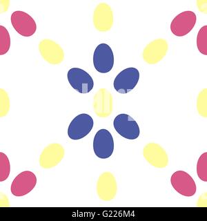 Geometrische Sterne Musterdesign. Gefärbten Eiern Stock Vektor