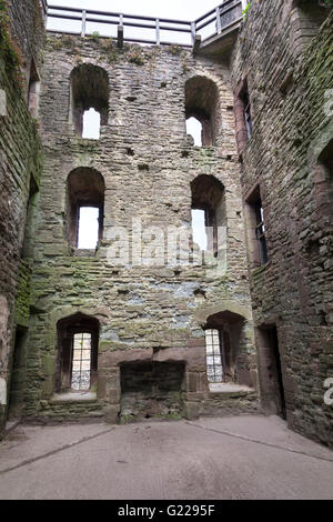 Innere des Ludlow Castle, Ludlow, Shropshire Stockfoto