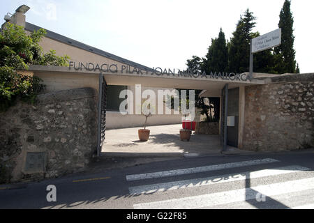 Fundació Pilar ich Joan Miró ein Mallorca vor Eingang zum Museum, Kunst, Museum, Künstler, Joan Mirò, Palma De Mallorca, Spanien Stockfoto