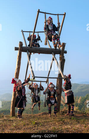 Bergvölker im Norden Thailands Stockfoto