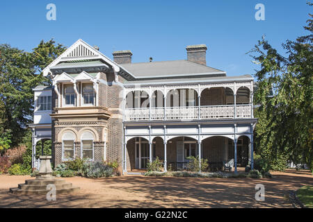 Saumarez Homestead, ein National Trust Gebäude bei Armidale NSW Australia Stockfoto