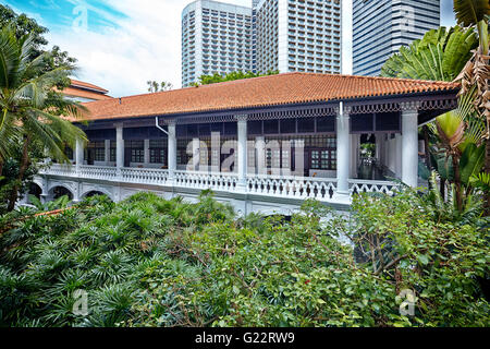 Eine Detailansicht eines Luxuary Bungalow Zimmer im Raffles Hotel in Singapur am 11. Juli 2012. Stockfoto