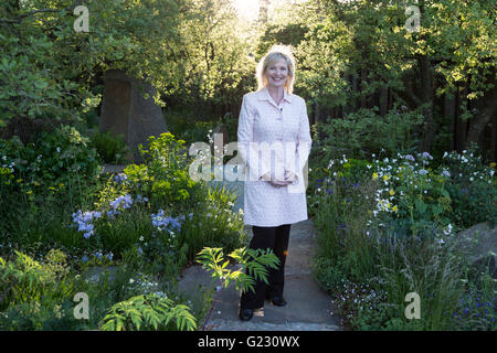 London, UK. 23. Mai 2016. BBC-Wettermoderatorin Carol Kirkwood. Pressetag bei der RHS Chelsea Flower Show. 2016-Show ist für die Öffentlichkeit vom 24.-28. Mai 2016. Bildnachweis: Lebendige Bilder/Alamy Live-Nachrichten Stockfoto