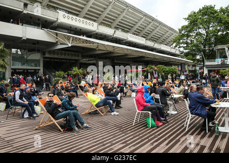 PARIS, Frankreich - 22.05.2016: ROLAND GARROS 2016 - Foto während der offenen Tennis Frankreich im Jahr 2016 in Stade Roland Garros statt. (Foto: Andre Chaco / FotoArena) Stockfoto