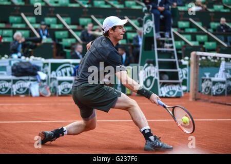 PARIS, Frankreich - 22.05.2016: ROLAND GARROS 2016 - Großbritannien & #39ndy Murraurray während der offenen Tennis Frankreich im Jahr 2016 in Stade Roland Garros statt. (Foto: Andre Chaco / FotoArena) Stockfoto