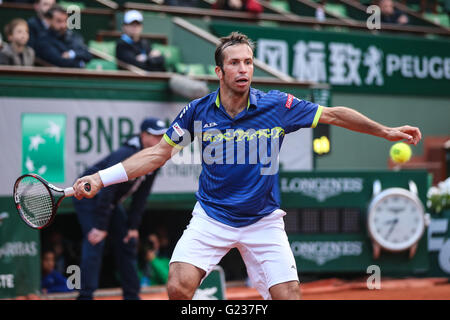 PARIS, Frankreich - 22.05.2016: ROLAND GARROS 2016 - Tschechische Radek Stepanek während der offenen Tennis Frankreich 2016 in Stade Roland Garros statt. (Foto: Andre Chaco / FotoArena) Stockfoto