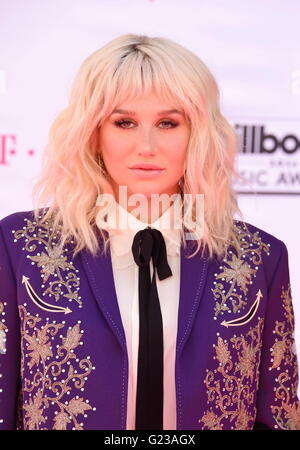 LAS VEGAS, NV - 22.Mai: Sängerin Kesha besucht die 2016 Billboard Music Awards in der T-Mobile Arena am 22. Mai 2016 in Las Vegas, Nevada. | Verwendung weltweit Stockfoto