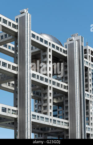 Fuji Television Hauptquartier in Odaiba (Daiba), Bucht von Tokio, Japan Stockfoto