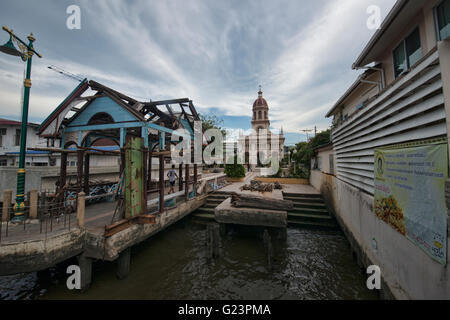 Portugiesische Kirche Santa Cruz (Kudi Jin) in Bangkok, Thailand Stockfoto