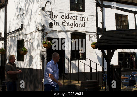 Ye Olde Trip To Jerusalem Inn Nottingham UK Stockfoto