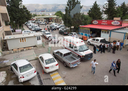 Notaufnahme im Krankenhaus Sulaimaniya, Irak Stockfoto