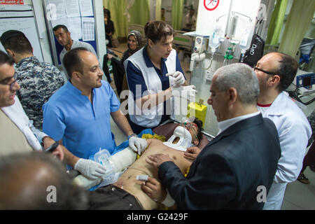 Notaufnahme im Krankenhaus Sulaimaniya, Irak Stockfoto