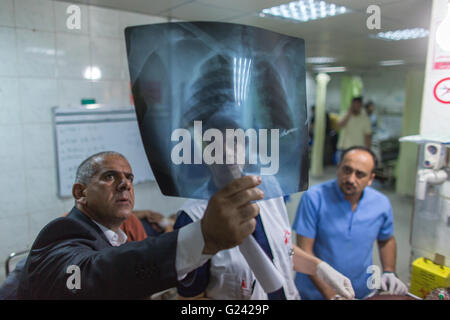 Notaufnahme im Krankenhaus Sulaimaniya, Irak Stockfoto