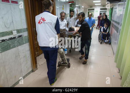 Notaufnahme im Krankenhaus Sulaimaniya, Irak Stockfoto