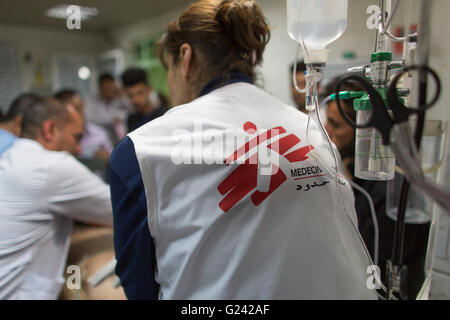 Notaufnahme im Krankenhaus Sulaimaniya, Irak Stockfoto