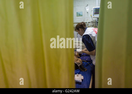 Notaufnahme im Krankenhaus Sulaimaniya, Irak Stockfoto