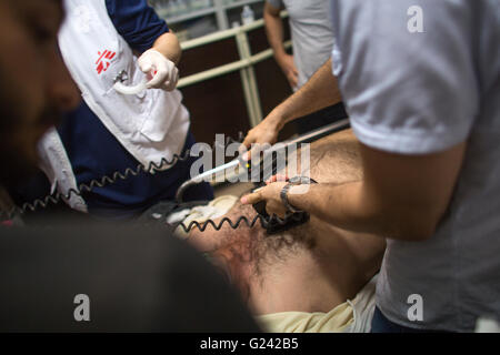 Notaufnahme im Krankenhaus Sulaimaniya, Irak Stockfoto