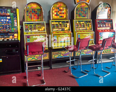 Spielautomaten auf Brighton Pier Stockfoto