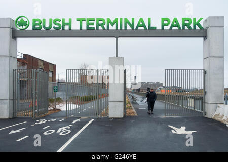 Bush Terminal Park in Sunset Park Brooklyn Stockfoto