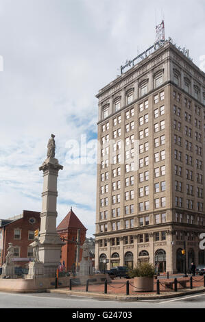 Soldaten und Matrosen-Denkmal in Penn Square Lancaster PA Stockfoto