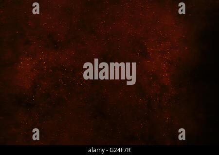 Seifenblasen in den flüssigen Dunkles Getränk, abstraktes Bild. Stockfoto