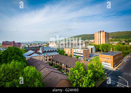 Blick auf Gebäude im Zentrum von Reading, Pennsylvania. Stockfoto