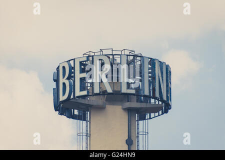 Das Spinnen-Logo des Berliner Verlages in Berlin, Deutschland. Stockfoto