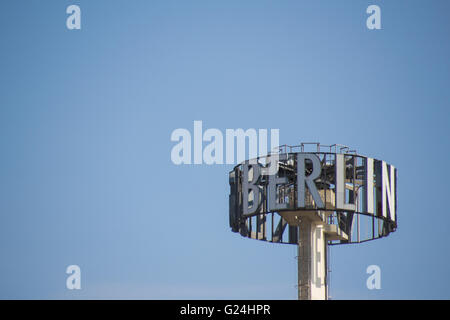 Das Logo des Berliner Verlages in Berlin, Deutschland. Stockfoto