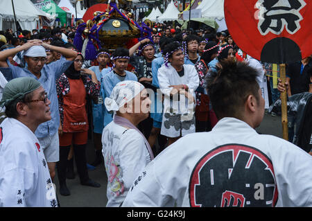Little Tokyo Ennichisai Japan Festival. Blok M, Jakarta, Indonesien Stockfoto