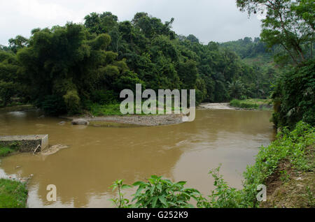 Fluss Ciwulan Stockfoto