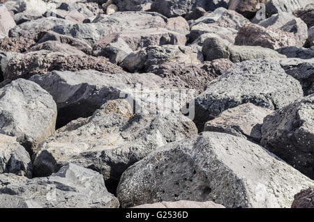 Haufen von großen Steinen, Felsen abstrakten Hintergrund Stockfoto